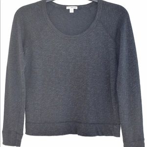 Gray long sleeve top